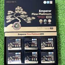 Tinh dầu thông đỏ Hàn Quốc Hộp 180 viên Emperor Pine Platinum 100