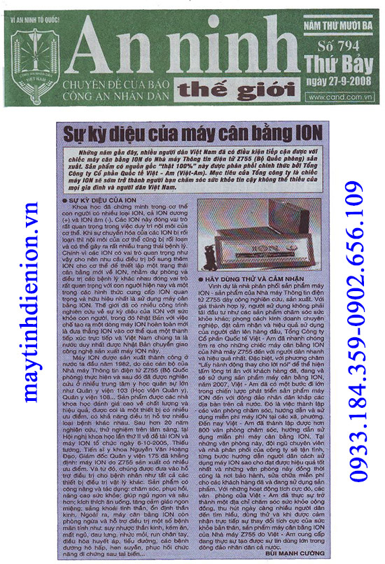 Sự kỳ diệu của máy tĩnh điện ion