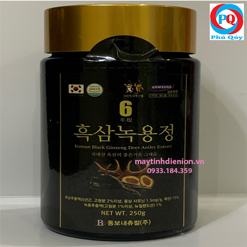 cao hắc sâm nhung hươu Hàn quốc