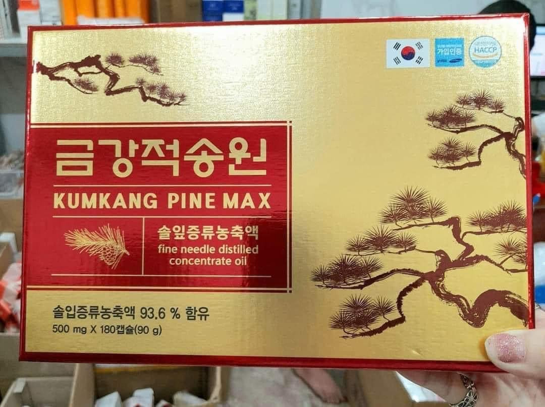 Hộp 180v tinh dầu thông đỏ