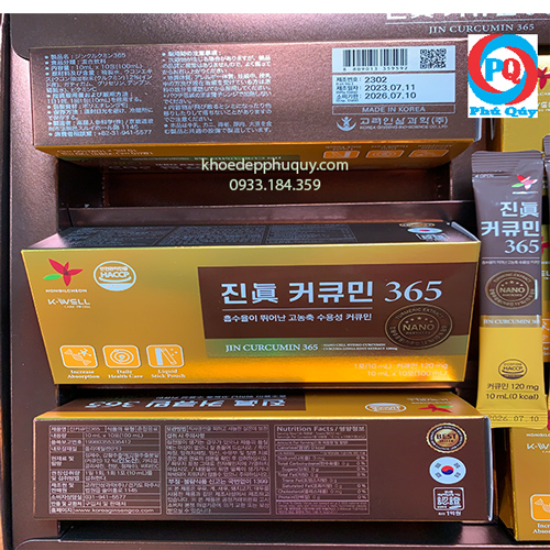 Jin curcumin 365 hàng xuất đi Nhật