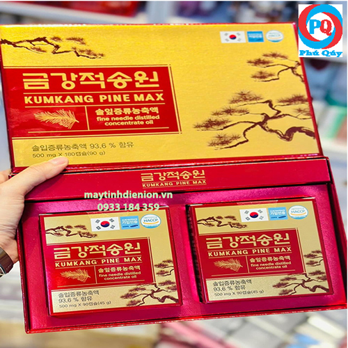 viên tinh dầu thông đỏ kumkang pine max 180 viên