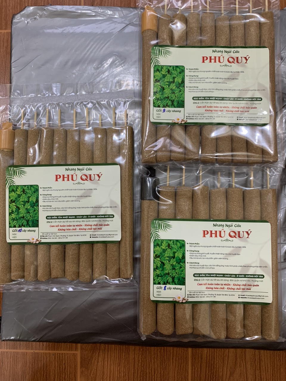 các loại nhang ngải cứu nguyên chất Phú Quý