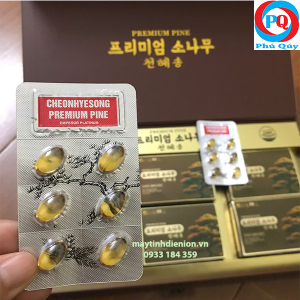 tinh dầu thông đỏ Cheonhyesong Premium Pine 180viên