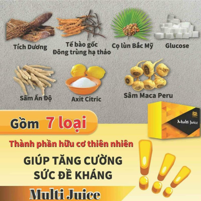 thành phần của Multi juice