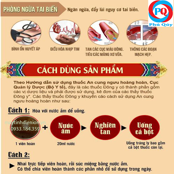Cách sử dụng An cung trầm hương